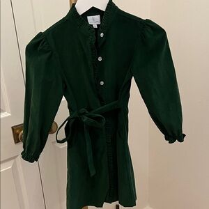 Little English Dark Green Casual Dress